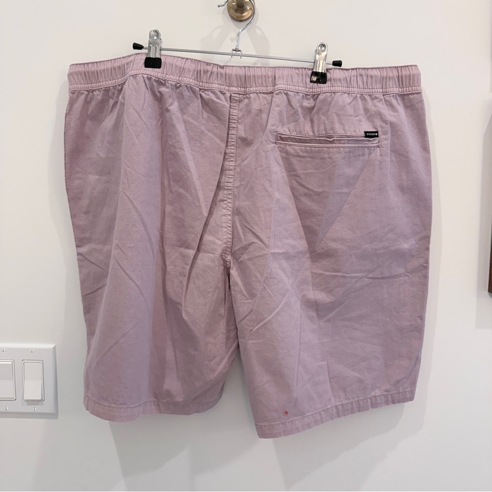 Men's Casual Drawstring Shorts - Light Purple - Picture 2 of 3
